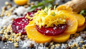 Snack sano in vasetto: barbabietola gialla fermentata con rafano