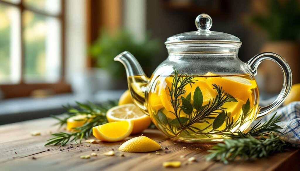 Buccia di limone, alloro e rosmarino in infusione: perché è consigliato e come funziona