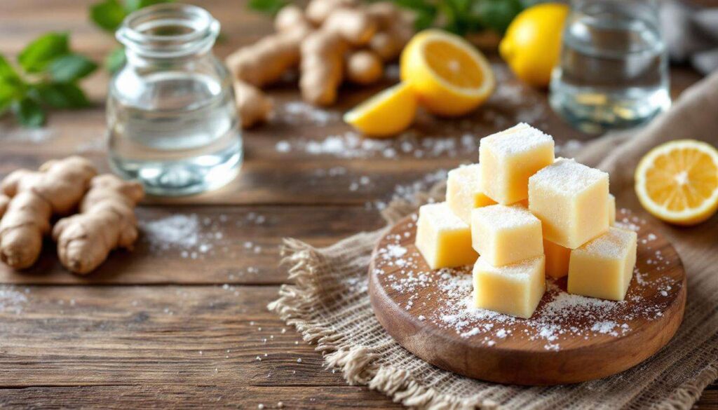 Cubetti di zenzero fatti in casa per una digestione leggera dopo i pasti pesanti: sono facilissimi da preparare